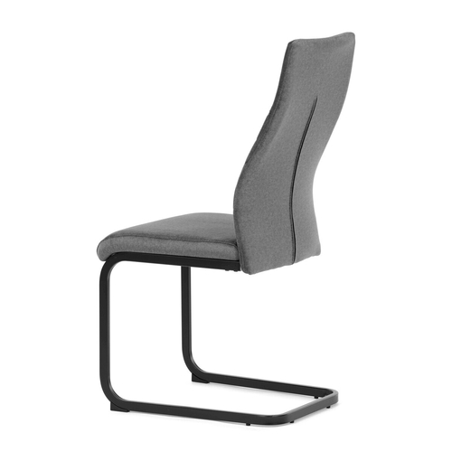 Jídelní židle, šedá, sametová látka, DCL-X7018 GREY2