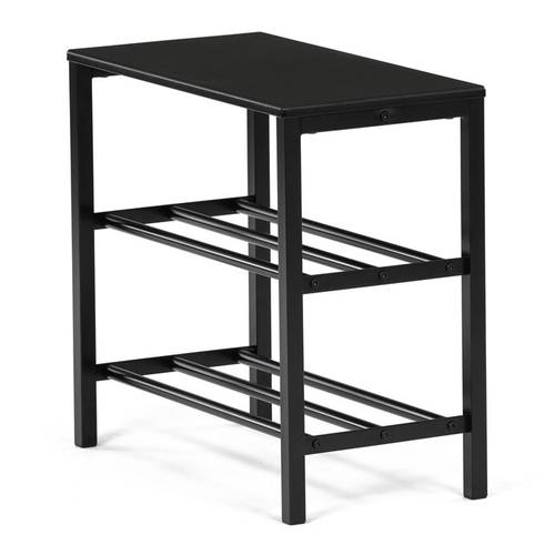 Botník, kov, černá, 83168-42 BK