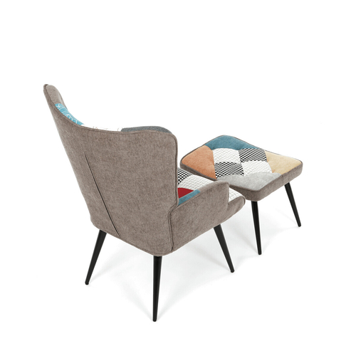 Relaxační křeslo, vícebarevná, látka, AK-303 PW2
