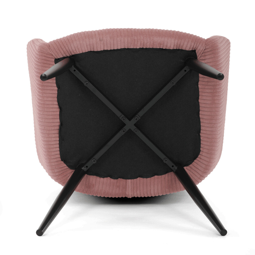 Jídelní židle, růžová, manšestrová látka, DCH-V4009 PINK6