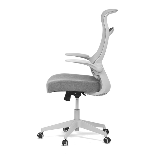 Kancelářská židle, houpací mechanismus, šedá síťovina, KA-A182 GREY