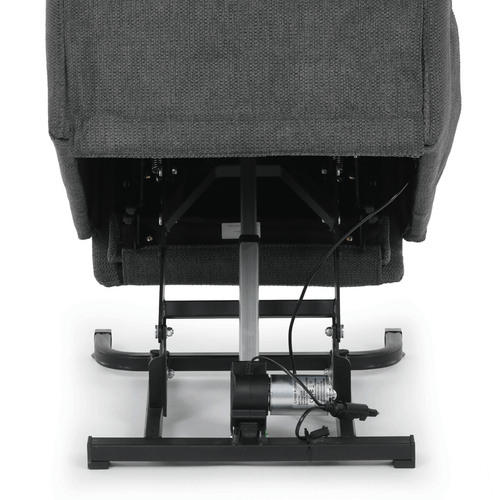 Polohovací křeslo, elektrické kabelové ovládání, šedá, látka, TV-L8960 GREY2