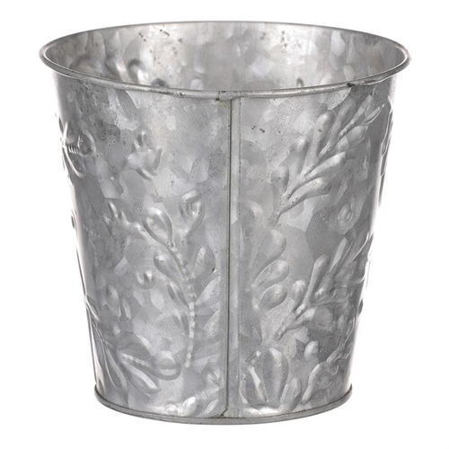 Obal kovový - vzor jmelí, barva stříbrná