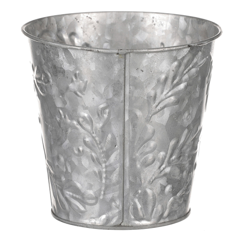 Obal kovový - vzor jmelí, barva stříbrná