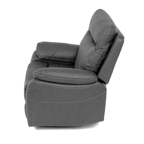 Polohovací křeslo, elektrické zabudované ovládání, šedá, látka vintage, TV-4094 GREY3