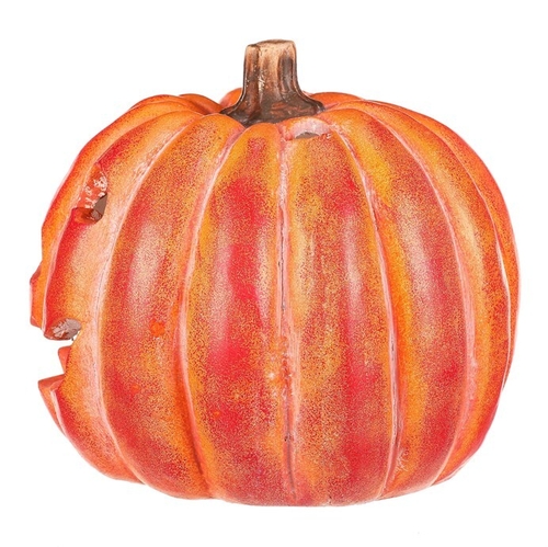 Dýně kulatá s obličejem - magnesium, svícen, oranžová