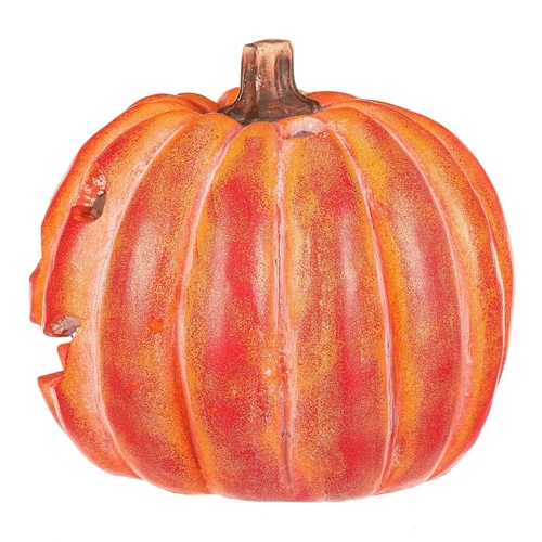 Dýně kulatá s obličejem - magnesium, svícen, oranžová