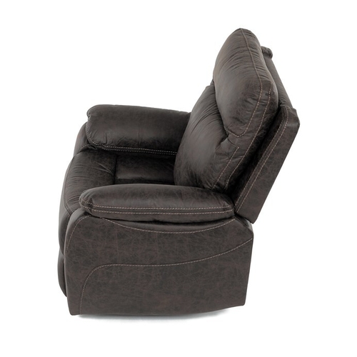 Polohovací křeslo, hnědá, látka vintage, TV-4092 COF3