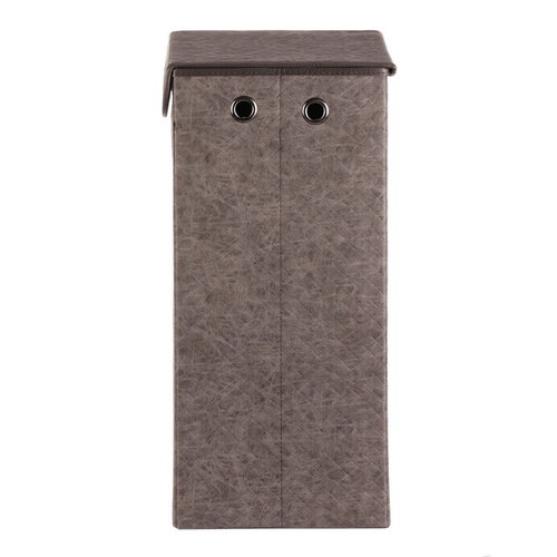 Koš prádelní - látkový s víkem, šedá barva