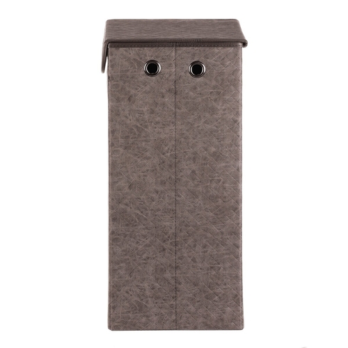 Koš prádelní - látkový s víkem, šedá barva