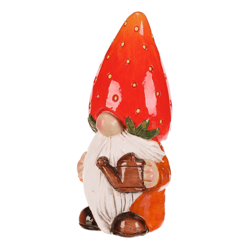 Trpaslík jahodový - keramická figurka, vel. L, barva červená