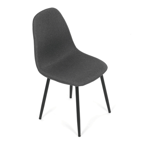 Jídelní židle, šedá, látka, CT-V2972 GREY2