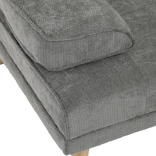 Trojmístná rozkládací pohovka, šedá, látka, ASB-C3034 GREY2