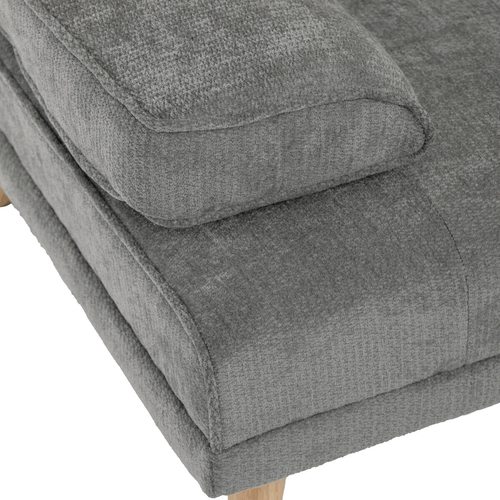 Trojmístná rozkládací pohovka, šedá, látka, ASB-C3034 GREY2