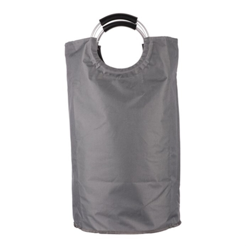 Koš na prádlo plátěný, barva tm.šedivá.