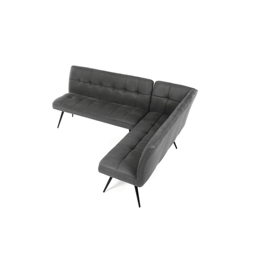 Jídelní lavice, šedá, látka vintage, DCL-D1950 GREY3