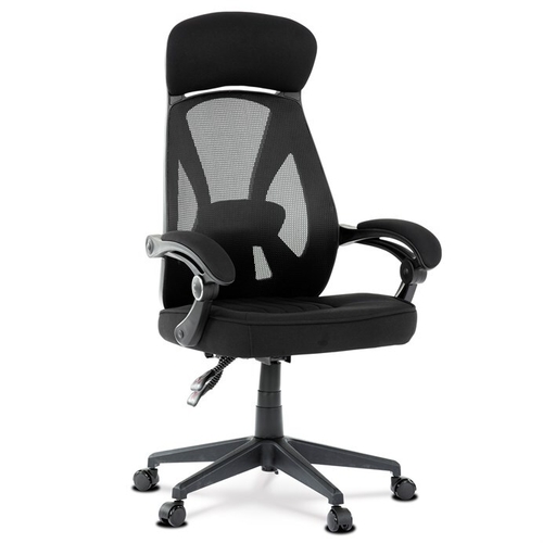 Kancelářská židle, houpací mechanismus, černá síťovina, KA-Y309 BK