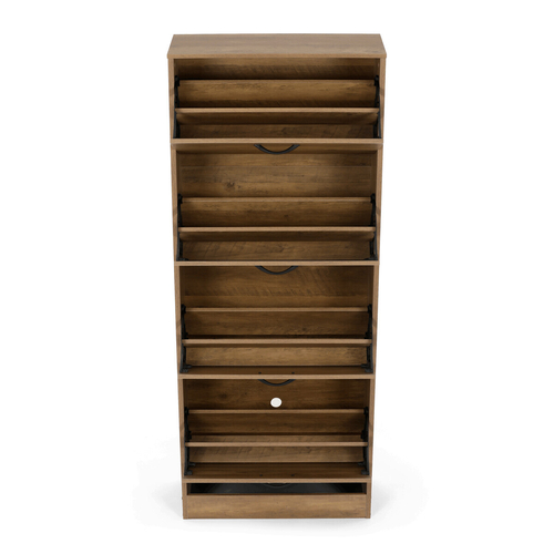 Botník, mdf, hnědá, ABO-G1018 ELM