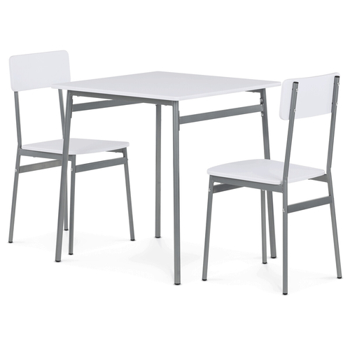 Jídelní set s 2 židlemi, 70x70x76cm, mdf AUT-O2122 WT