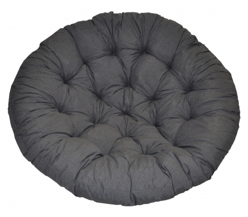 Polstr na křeslo papasan 115 cm tmavě šedý melír