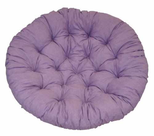 Polstr deluxe na křeslo papasan 100 cm - látka fialový melír