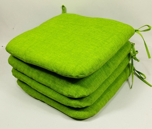 Sedák 40x40 cm látka světle zelený melír - set 4 kusy 