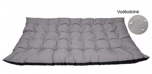 Matrace zahradní MAXI 180x115 cm - šedá 336 voděodolná