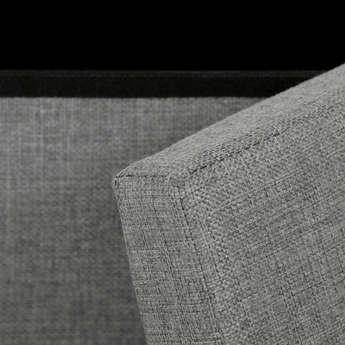 Taburet s úložným prostorem, šedá, látka, TAB-461 GREY2