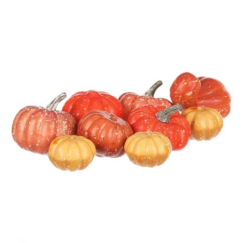 Dýně plastová - mix tvarů a 3 barev, cena za balení (9 ks)