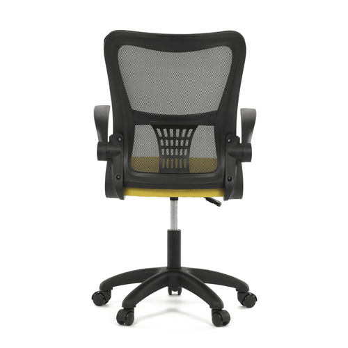 Dětská židle, houpací mechanismus, žlutá síťovina, KA-K2006 YEL