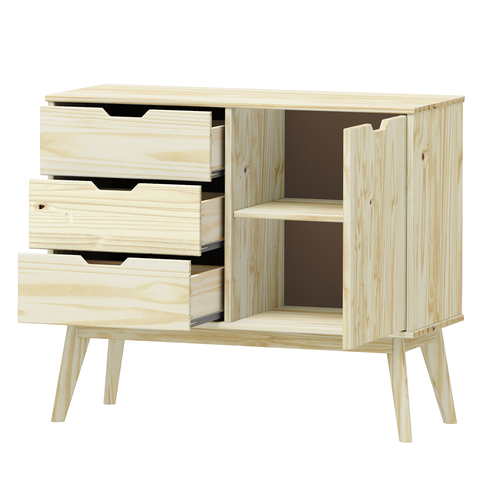 Komoda 1 dveře + 3 zásuvky BONITO lak