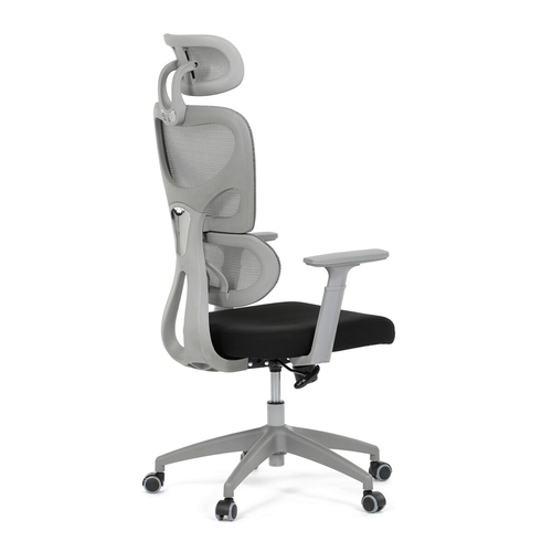 Kancelářská židle, houpací mechanismus, šedá, KA-K2081 GREY