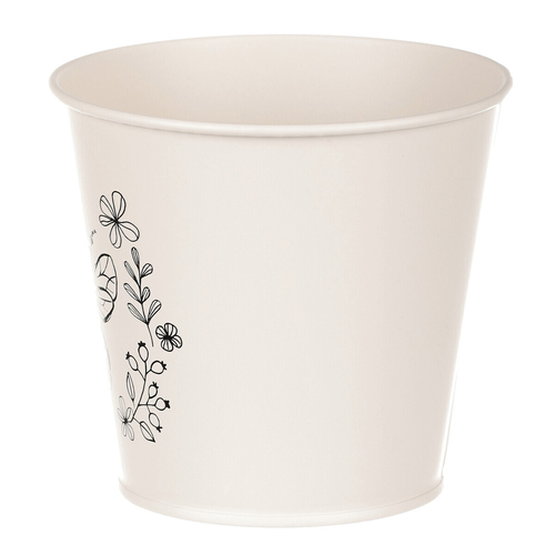 Obal kovový - motiv včelky, barva krémová