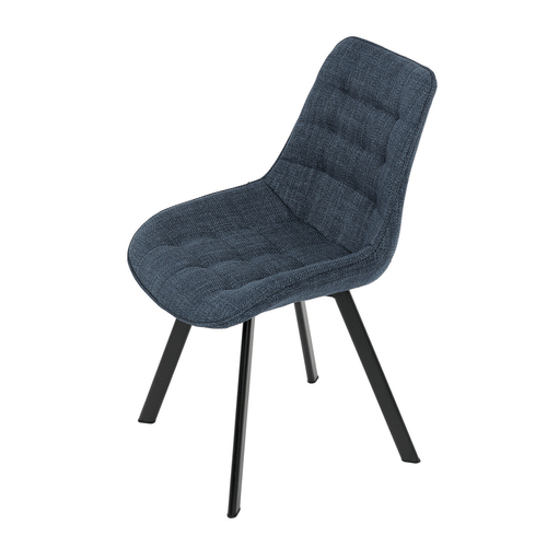 Jídelní židle, modrá, látka, HC-465 BLUE2