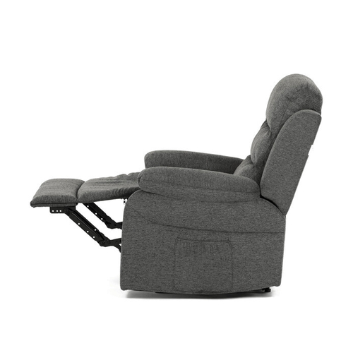 Polohovací křeslo, šedá, látka, TV-4086 GREY2