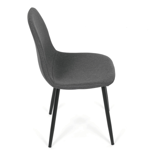 Jídelní židle, šedá, látka, CT-V2972 GREY2