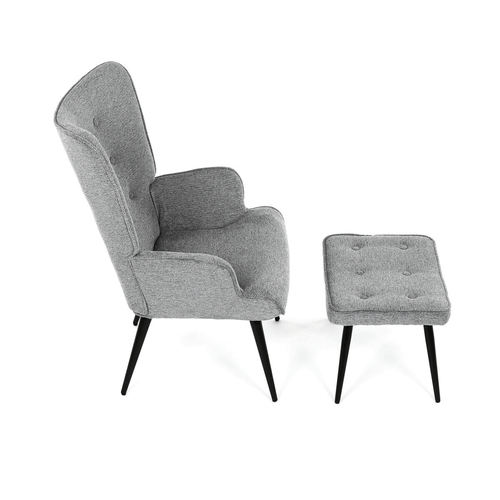 Relaxační křeslo, šedá, látka, AK-303 GREY2