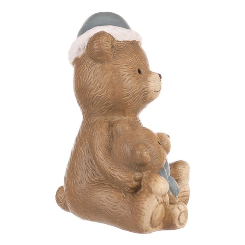 Medvěd s medvídětem - sedící, keramická figurka