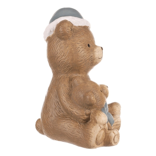 Medvěd s medvídětem - sedící, keramická figurka