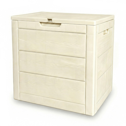 Zahradní úložný box 56x43x53cm, plast, béžová, 120l, AZB-G2035 CRM