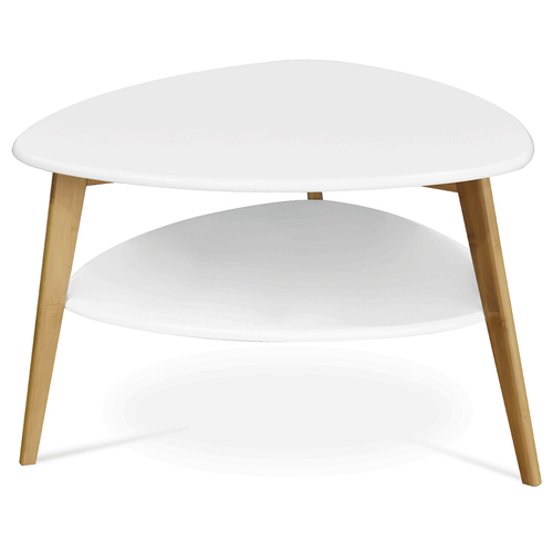 Konferenční stolek 78x78x50cm, mdf, bílá, AF-1192 WT