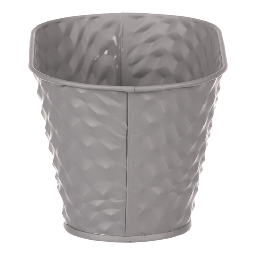 Obal kovový - truhlík, barva šedá