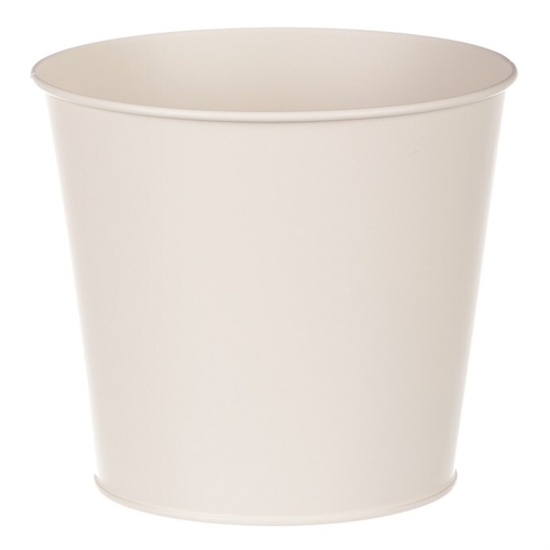 Obal kovový - motiv kvetoucího máku, krémový