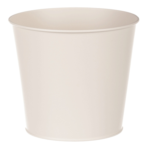 Obal kovový - motiv kvetoucího máku, krémový