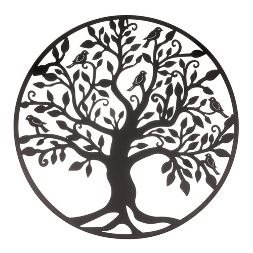 Strom kovový - na zavěšení, vel. L, barva černá