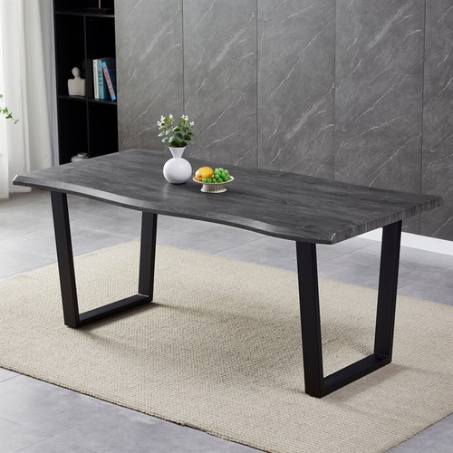Jídelní stůl 180x90cm, mdf, šedý dub, HT-F4218 GREY