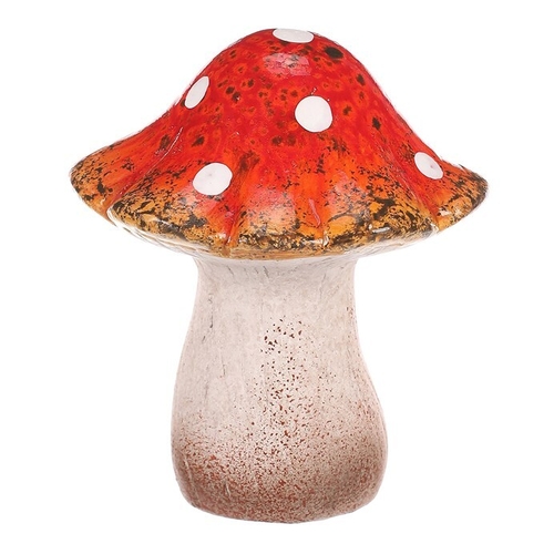 Houba - keramická dekorace, muchomůrka červená