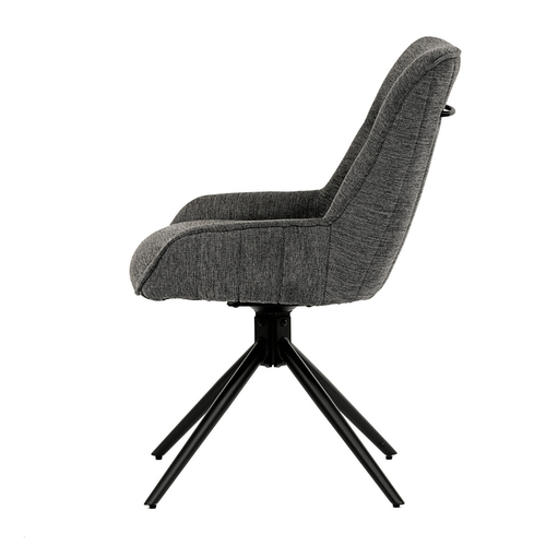 Jídelní židle, šedá, látka, HC-535 GREY2