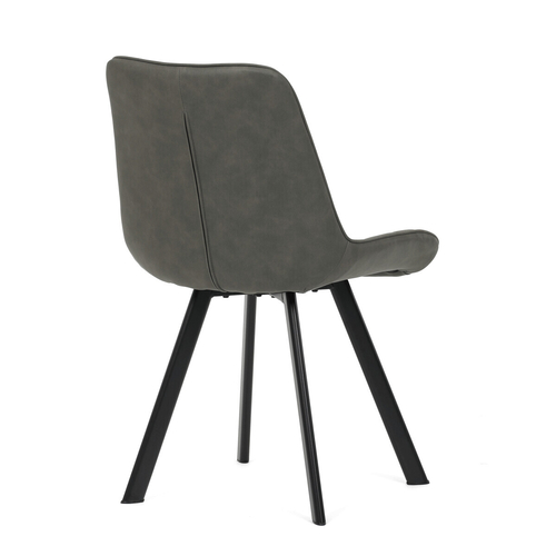 Jídelní židle, šedá, látka vintage, HC-V3066 GREY3