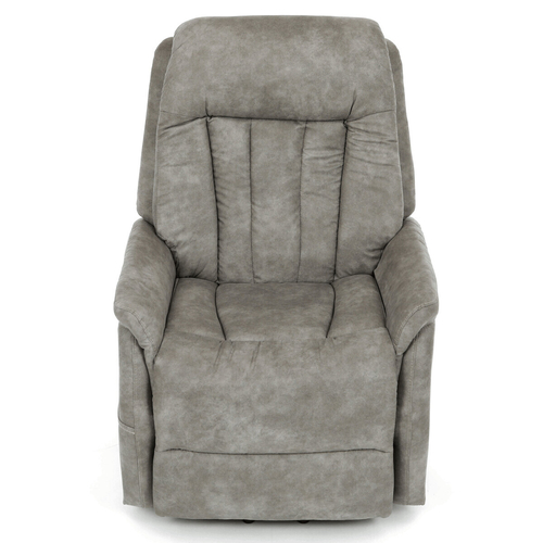 Polohovací křeslo, elektrické zabudované ovládání, šedá, látka vintage, TV-Q8575 GREY3